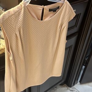Banana Republic Beige Polka Dot Blouse